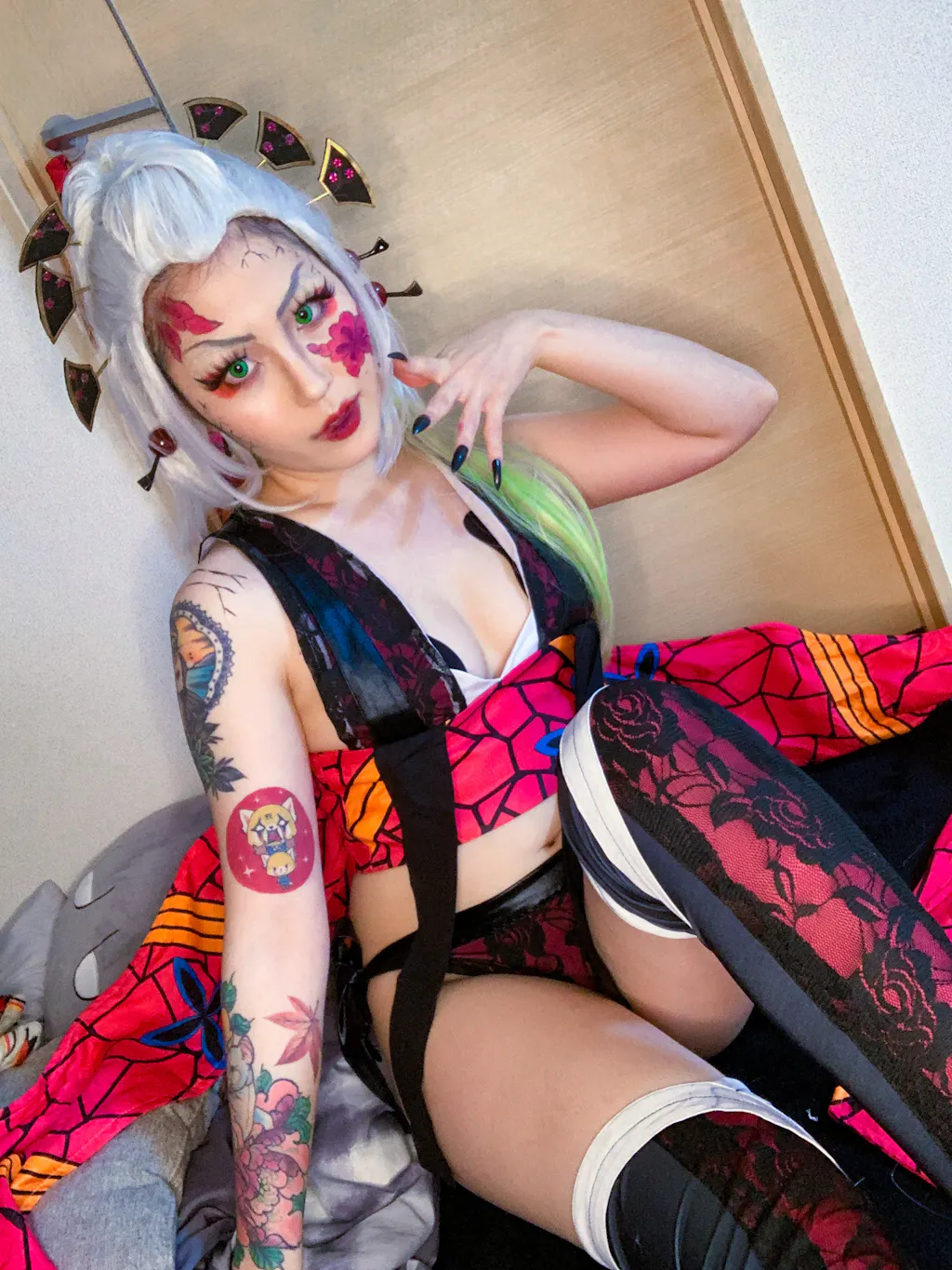 DokiDoki R Demon Slayer Kimetsu No Yaiba Cosplay Daki Women Sexy Cos 