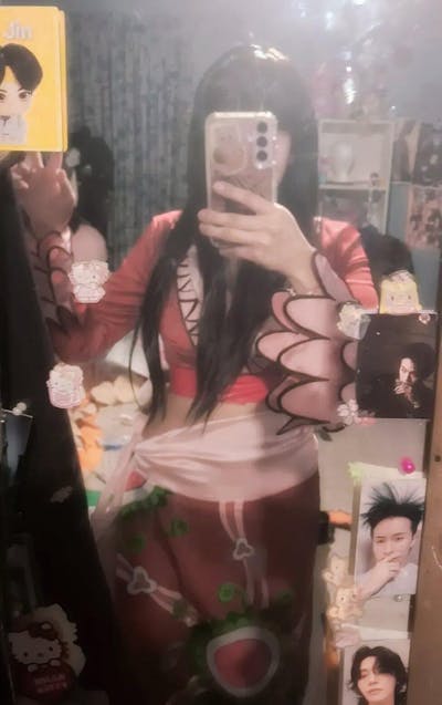 【Partially Ready For Ship】【Size XS-3XL】DokiDoki-SR Anime Cosplay Red Costume White Cloak Women