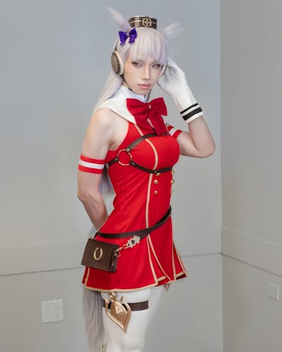 【Partially Ready For Ship】【Size XS-3XL】DokiDoki-R Anime Game Cosplay Costume Red