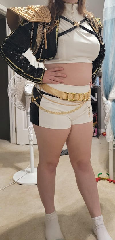 【Partially Ready For Ship】【Size S-3XL】【Last Batch】DokiDoki-SR Movie Anime KPOP KILLER Cosplay Costume 3D Printed / Vacuum Formed Shoulder Armor GOLD SERIES