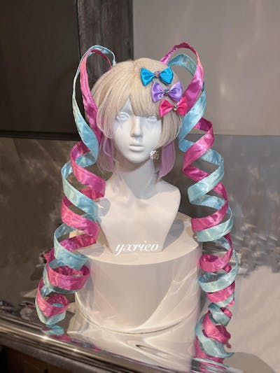 DokiDoki Game NEEDY GIRL OVERDOSE Cosplay KAngel Needy Streamer Overload Cospaly Wig Long Straight Hair