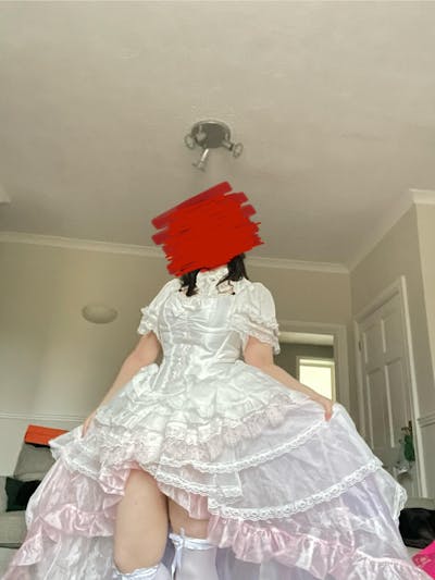 DokiDoki-R Anime Cosplay Goddess / Devil Costume Dress Doujin Purple / White