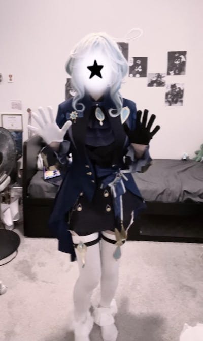 【Ready For Ship】【Size XS-3XL】DokiDoki-N Game Genshin Impact Cosplay Dark Furina Costume Fontaine Focalors