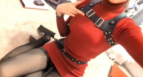 【Partially Ready For Ship】【Size XS-3XL】DokiDoki-R Game Cosplay Costume Burgundy Sweater