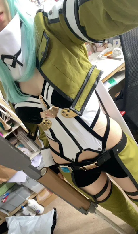【Ready For Ship】DokiDoki-SR Anime Sword Art Online Cosplay Asada Shino Costume SAO Sinon