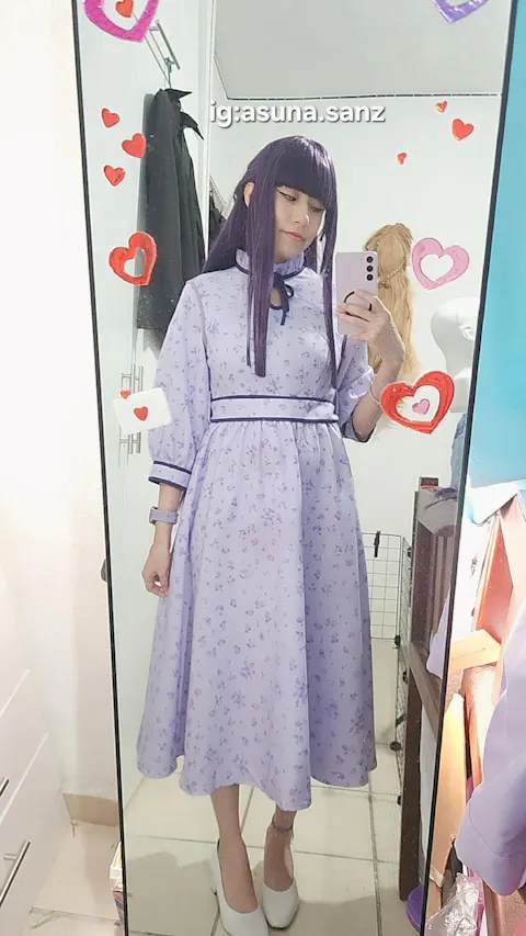 【Size XS-3XL】DokiDoki-N Anime Season 2 Cosplay Costume Purple Dress Casual Wear