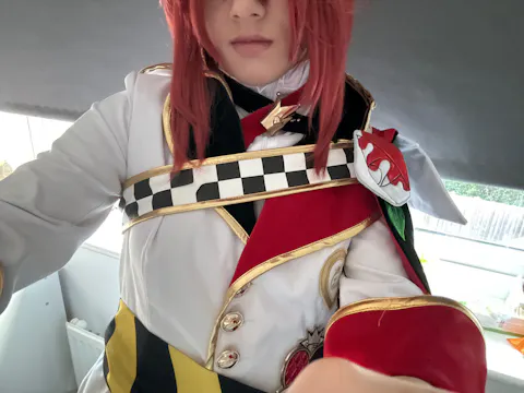 【Size S-3XL】DokiDoki-SR Game Anime Cosplay Costume Dorm Uniform Red Black Cape