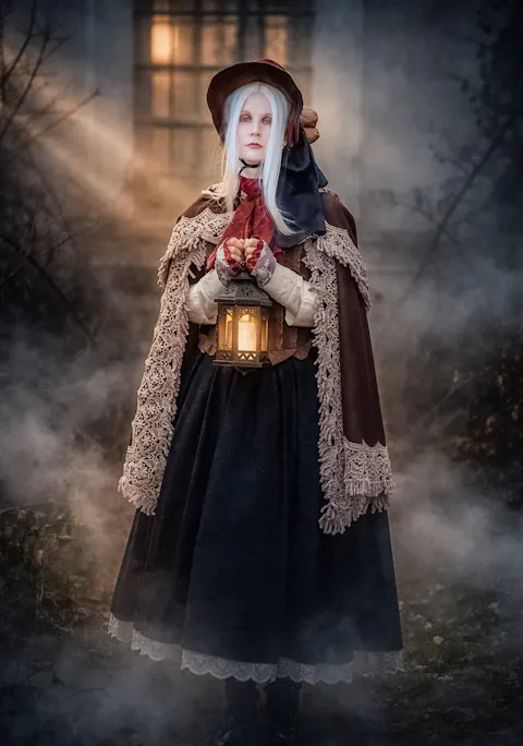 【Partial Ready For Ship】【Size S-3XL】DokiDoki-R Game Cosplay Costume Black Dress