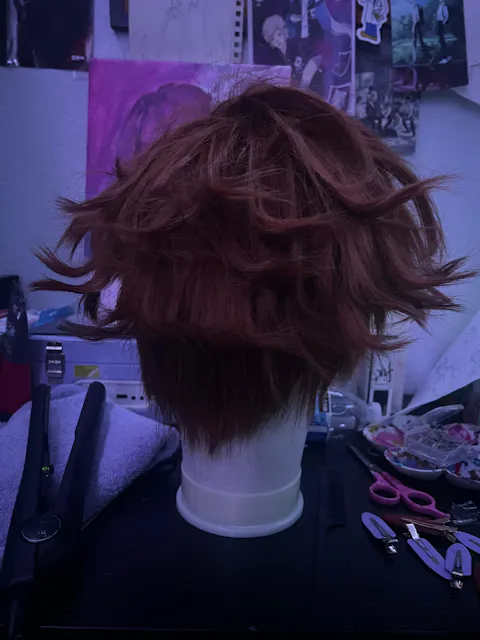 【Ready For Ship】DokiDoki Anime Delicious in Dungeon Cosplay Chilchuck Wig Short Brown Wig Dungeon Meshi