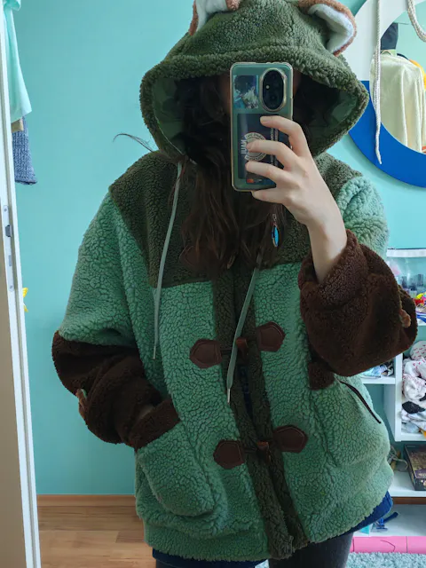 DokiDoki-SR Game Identity V Cosplay Naib Subedar / Eli Clark Costume Winter Casual Wear Furry Coat idv