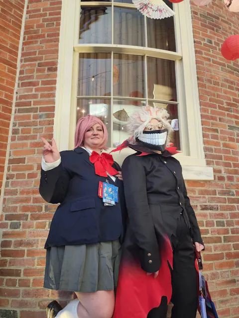 【Partially Ready For Ship】【Size S-3XL】【Mask Included】Dokidoki-SR Anime DDD Cosplay Black Red Costume Male