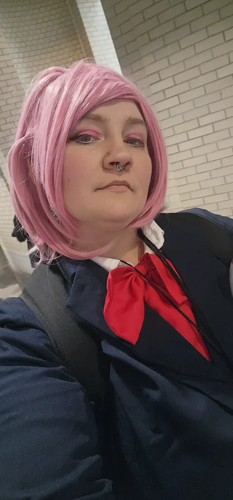 【Ready For Ship】DokiDoki Anime DDD Cosplay Wig Women Pink Short Hair