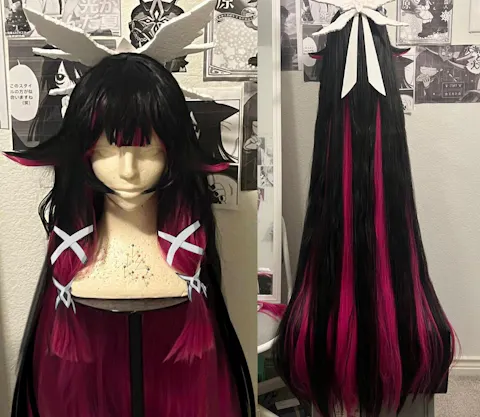 【Partially Ready For Ship】【120CM / 110CM】DokiDoki Game Genshin Impact Fatui Harbinger Cosplay Wig Cosplay Columbina Wig Long Straight