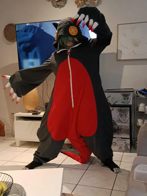【Partially Ready For Ship】【Size S-3XL】DokiDoki-R Anime GACHIAKUTA Cosplay Guita Costume Cute Pajamas With Shoes Fleece / Trench Coat Fabric Version