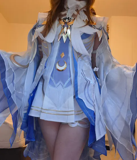 【Size S-3XL】DokiDoki-SR Game Genshin Impact Cosplay Columbina Costume Moon Maiden Song of the Welkin Moon Nod Krai