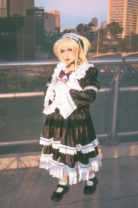 【In Stock】【Size S-2XL】【In Stock】DokiDoki-R Anime Cosplay Costume Women Black Dress
