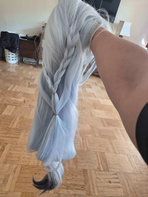 DokiDoki Game Genshin Impact Cosplay Shenhe Wig Frostflower Dew Lantern Rite 2024 Skin Long Silver Hair