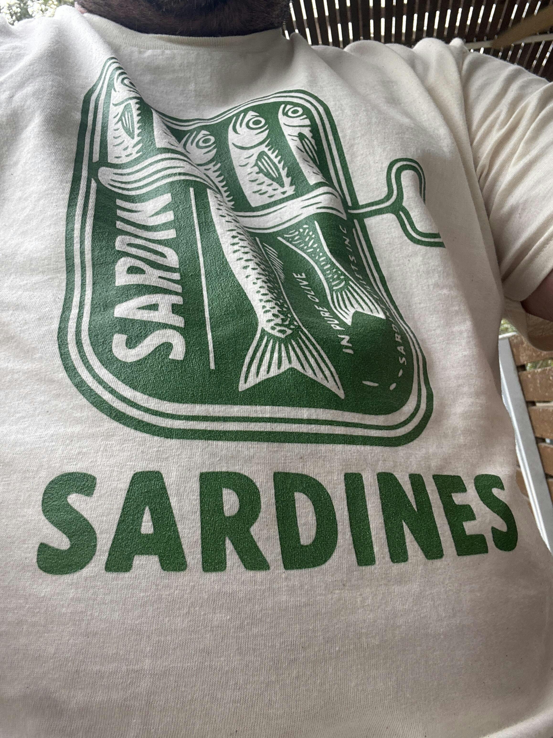 Eco-Friendly Sardines T-Shirt | Ocean & Marine Life Apparel Sale