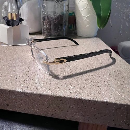 Black Buffs Clear Lens Sunglasses