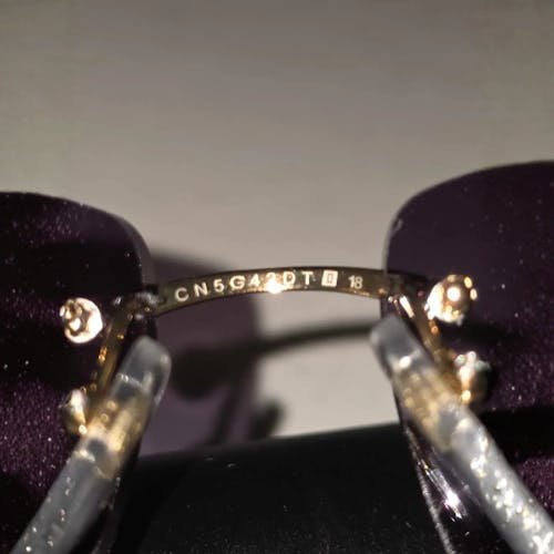 White Buffs Black Lens Sunglasses