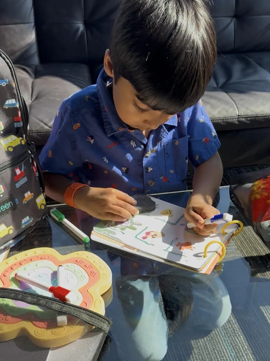 3 Year Old Backpack + Toys