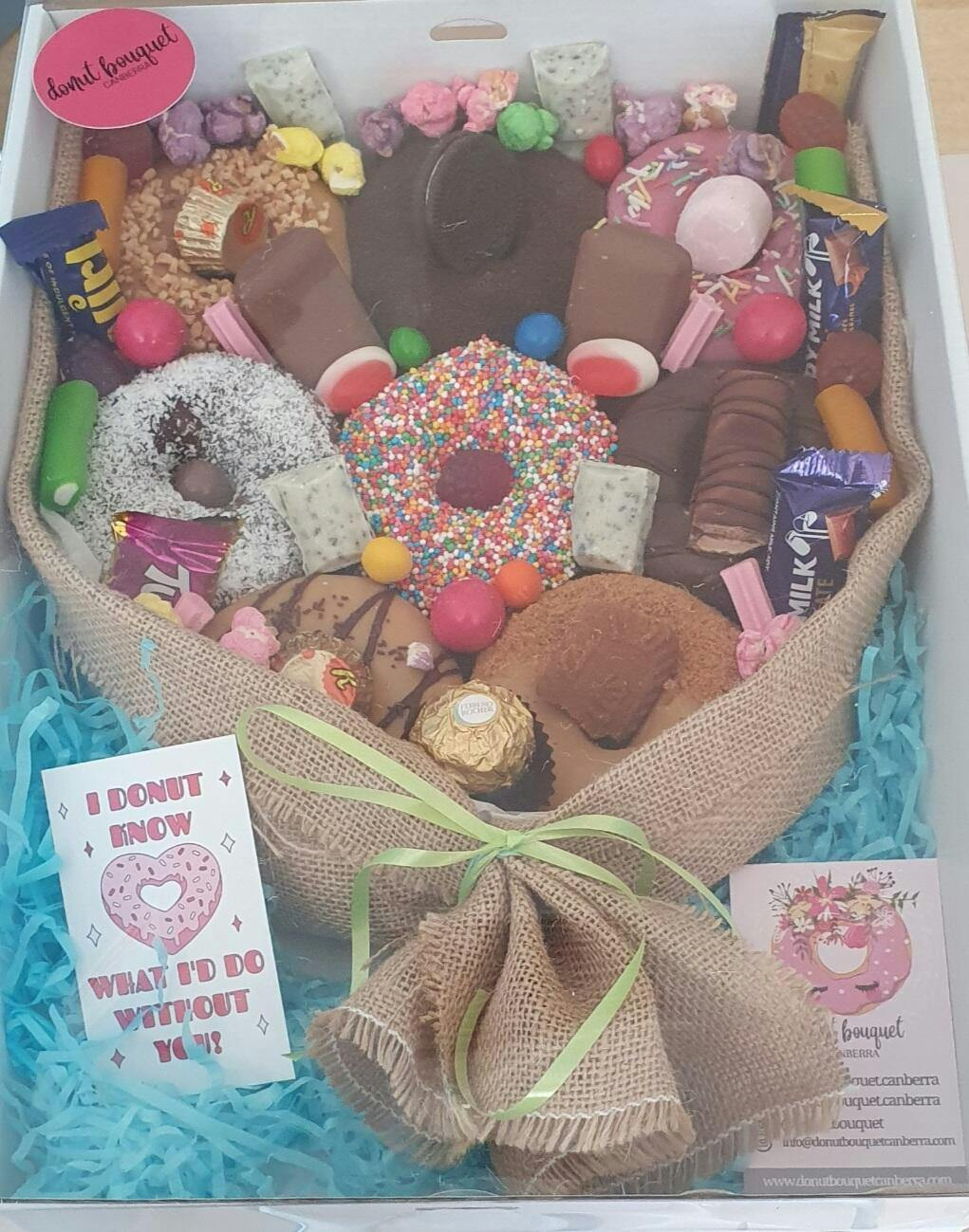 Classic Donut Bouquet Gift Box Donut Delivery Canberra Donut Box Gift Delivery Medium
