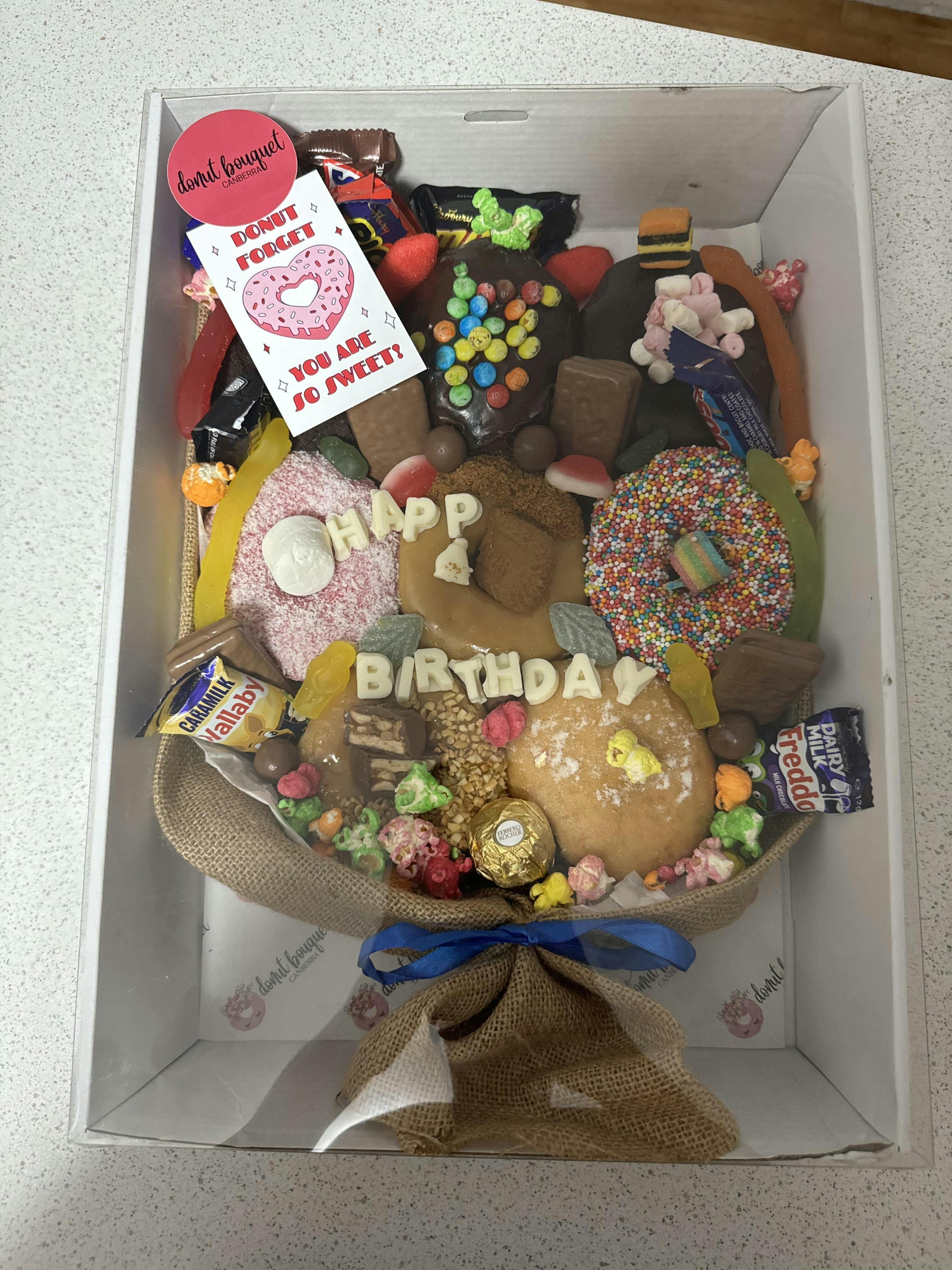 Birthday Gift Box Donut Delivery Canberra Donut Box Gift Delivery