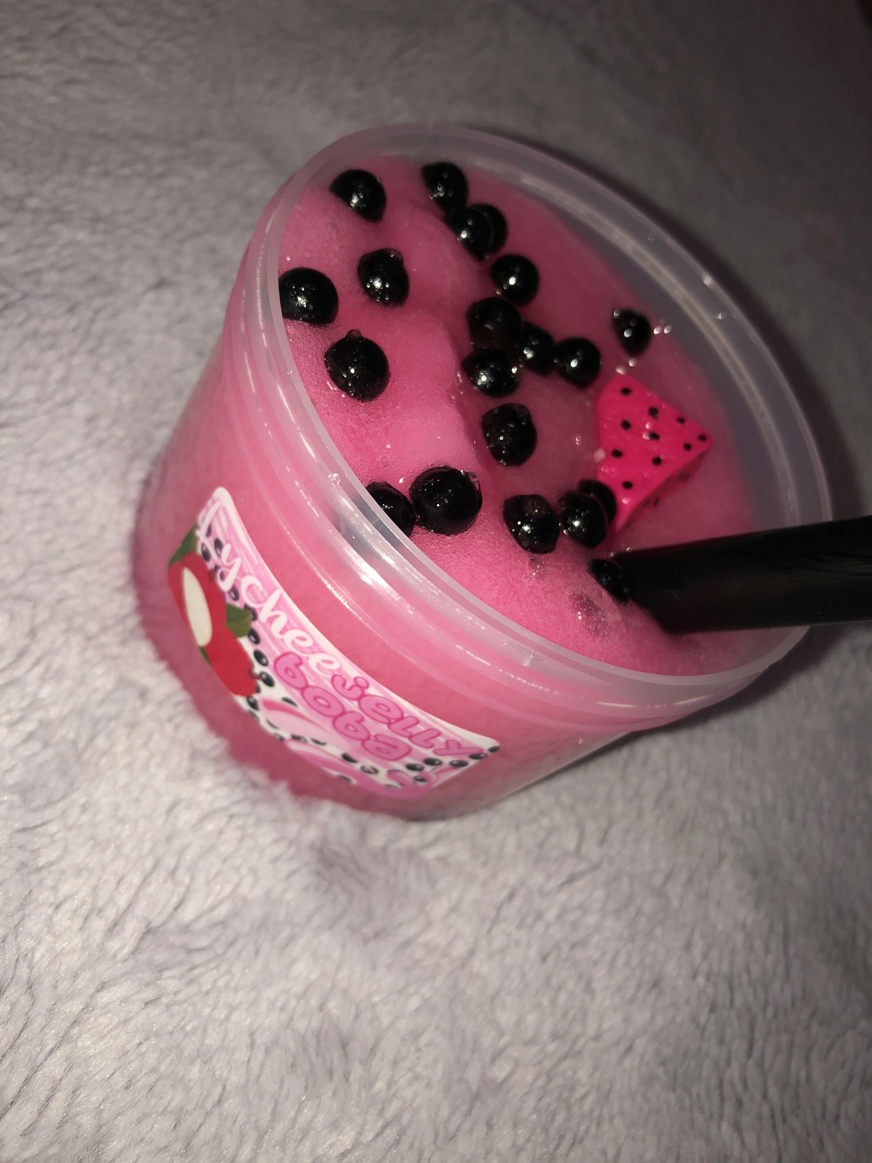 Lychee Jelly Boba Jelly Cube Slime Shop Slime Dope Slimes