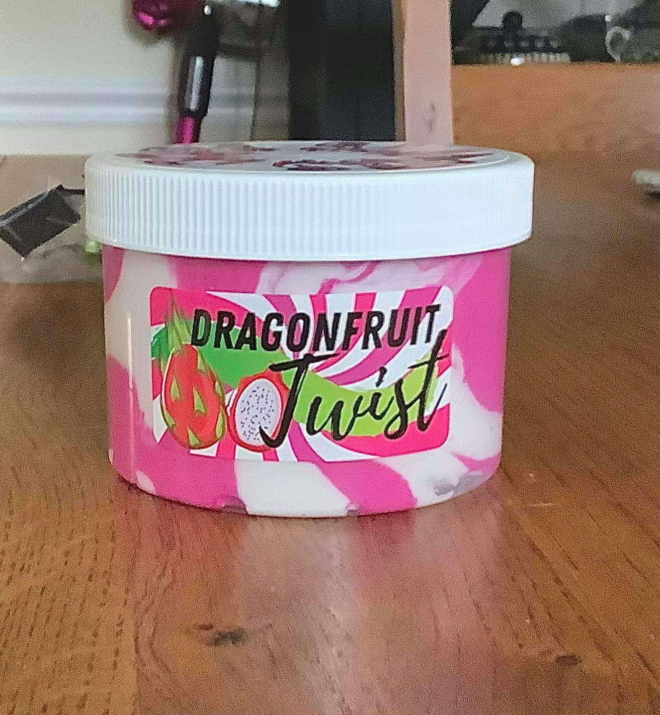 Dragonfruit Twist Butter Slime - Shop Slime - Dope Slimes