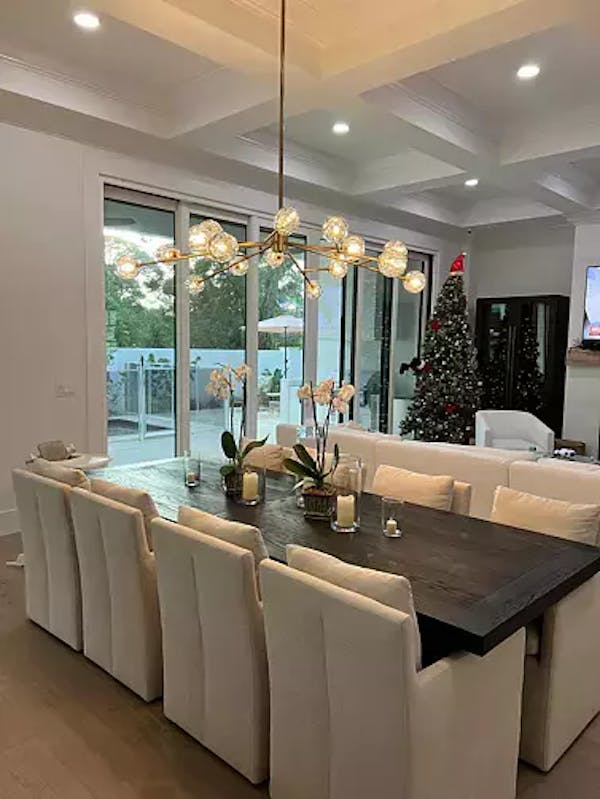 Crysball Glass Round Chandelier 36"