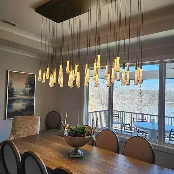 Solitaire Linear Chandelier 37'' 50'' 70'' 87" 120"W