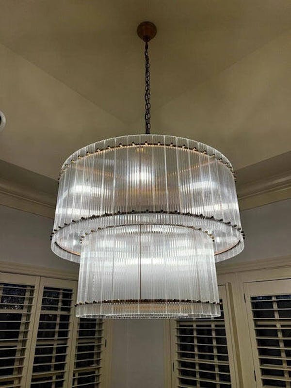 Tina Two-Tier Luxury Round Chandelier 37"