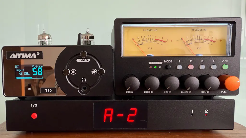 Douk Audio D5 4-Way Audio Switcher/Splitter with EQ Preamp