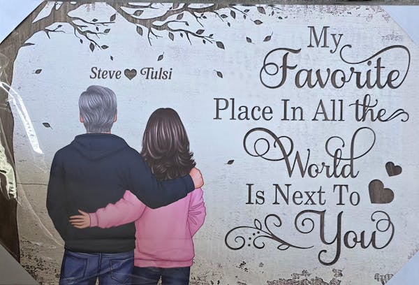 Custom Couple Commemorative Poster | Beautiful Illustrated Poster - The Perfect Gift to Convey Love and Memories | A Heartwarming Decoration for Couples on Special Occasions