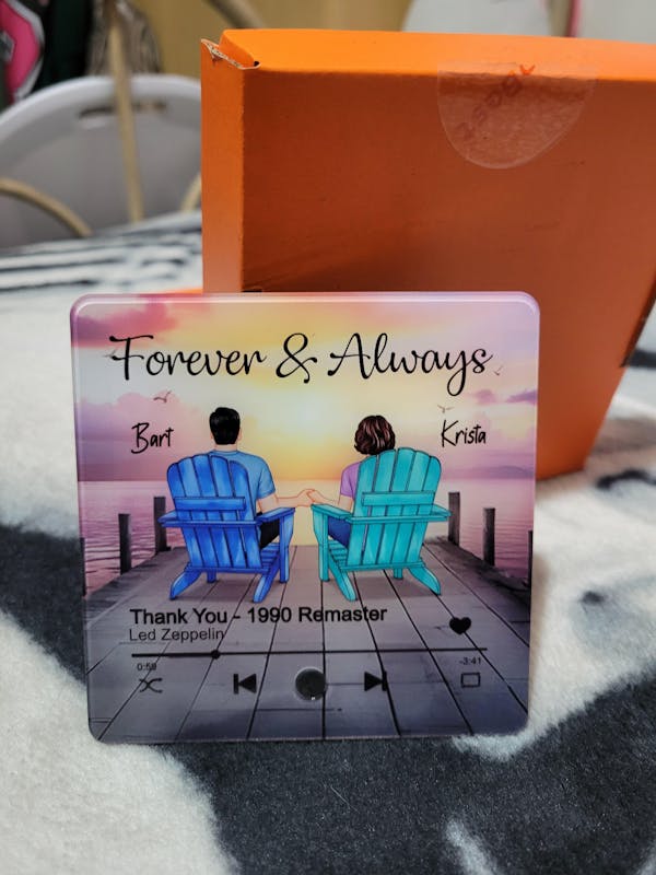 "You & Me We Got This" Custom Couple Music Fridge Magnet – Personalized Song & Mountain View Design