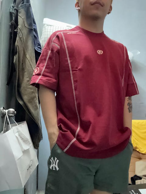 Children See Magic Broad Tee - Wine Red