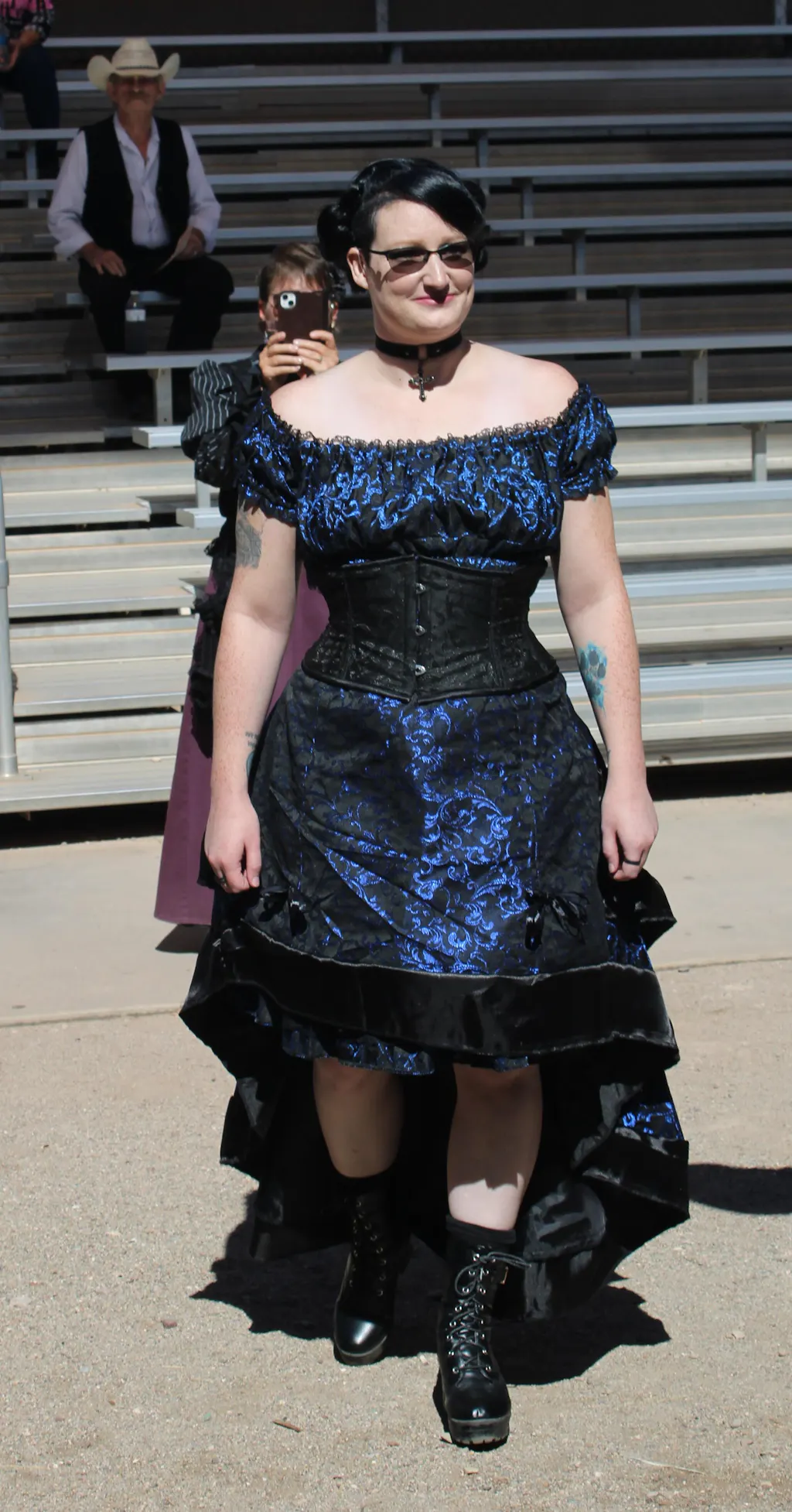 Sapphire Gothabilly Dress  DraculaClothing
