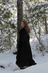 Black Pocket Winter Coat – DraculaClothing