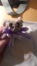 WEIGHTED | Tiny Guardian Dragon Plushie | Snow Shimmer