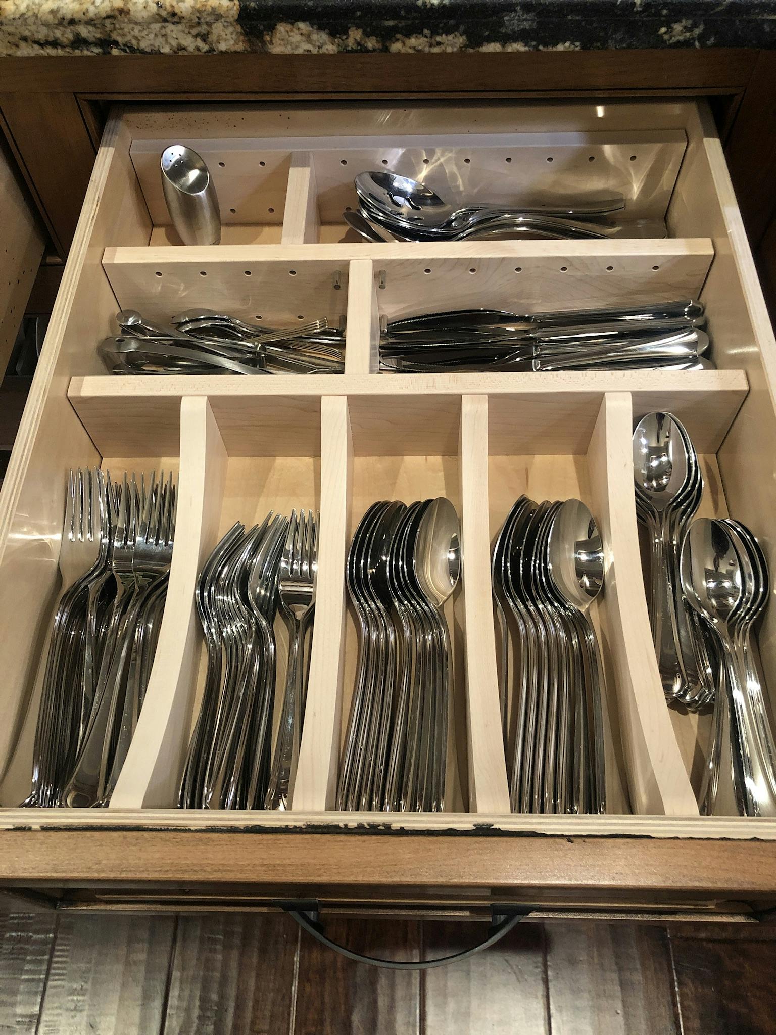 Custom sized Silverware organizers Drawer