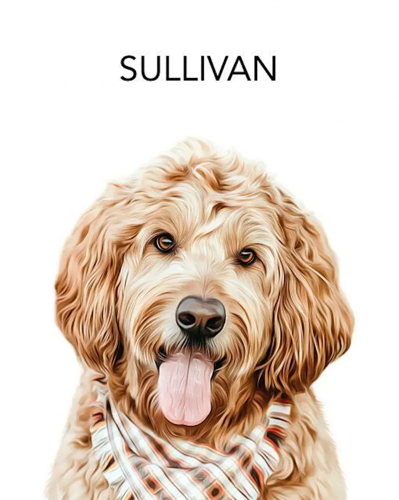Custom Pet Portrait From Photo