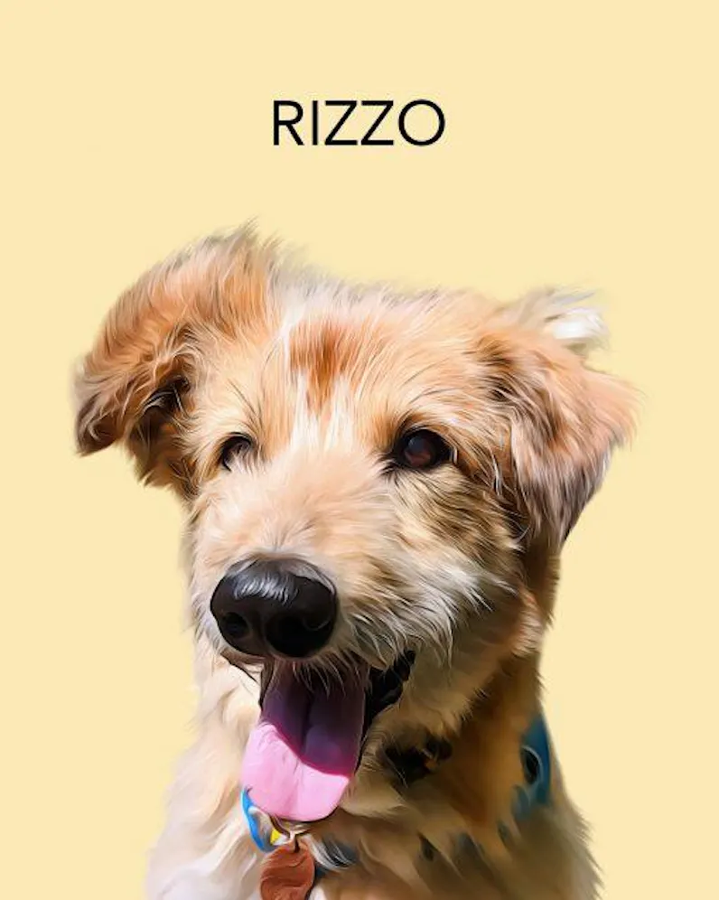 Custom Pet Portrait From Photo
