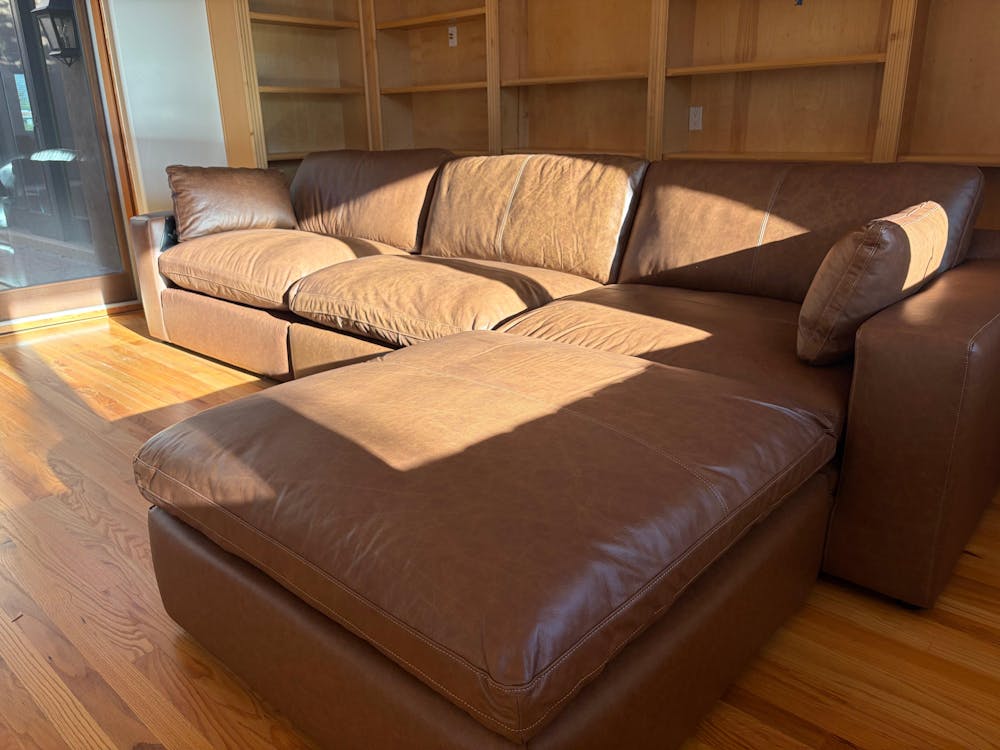 Emilia Leather Cloud Sectional