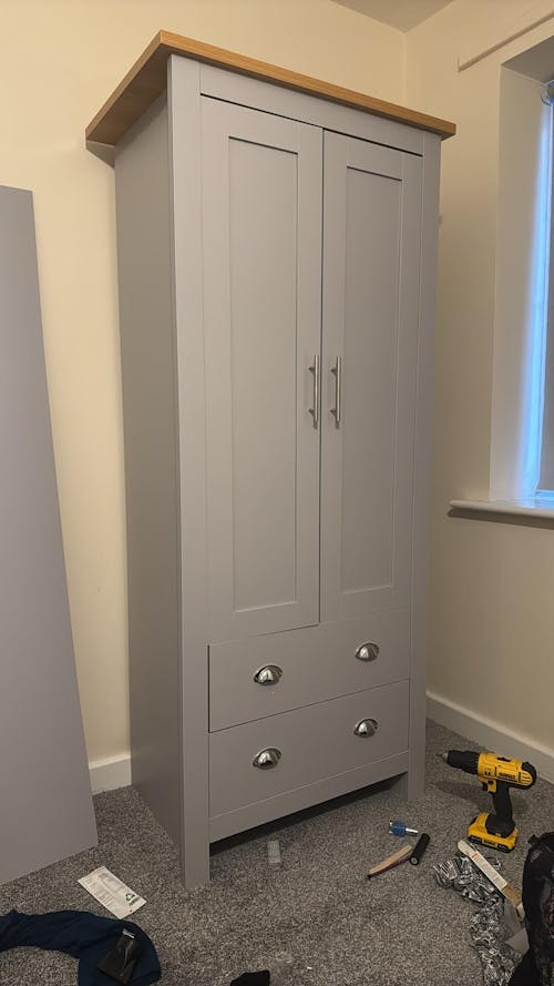 Shaker 3 Piece Bedroom Set - Wardrobe with Chest of Drawers
