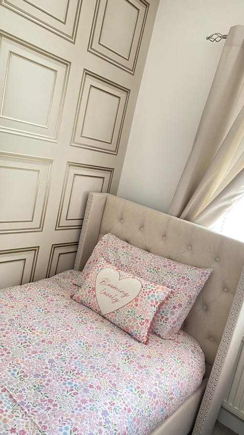 Cross Pattern Velvet Ottoman Storage Bed - Winged Bed Frame