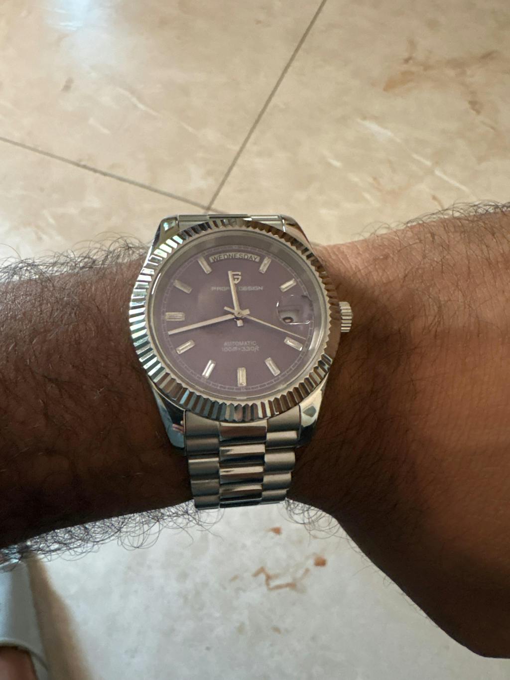 Pagani Design DD40 PD-1783 Men's Watches Luxury Automatic Watch AR Sapphire Glass Mechanical Wristwatch Men NH36A  - Purple Dial