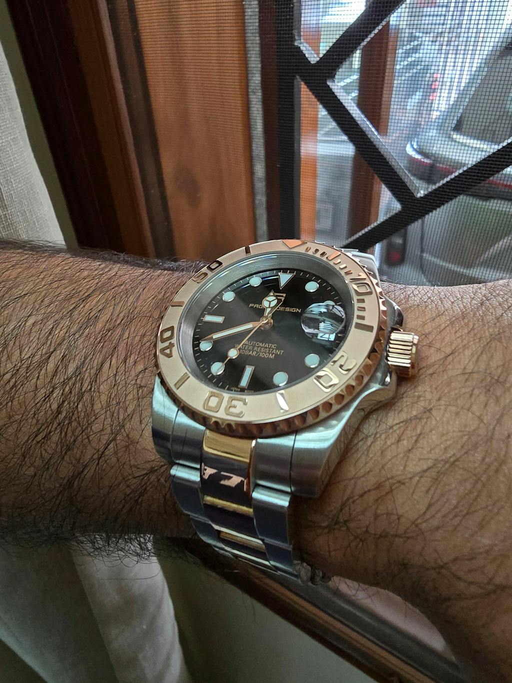 Pagani Design PD-1651 40mm Mens Automatic Waterproof Mechanical Watch with Yatch-Master Hommage