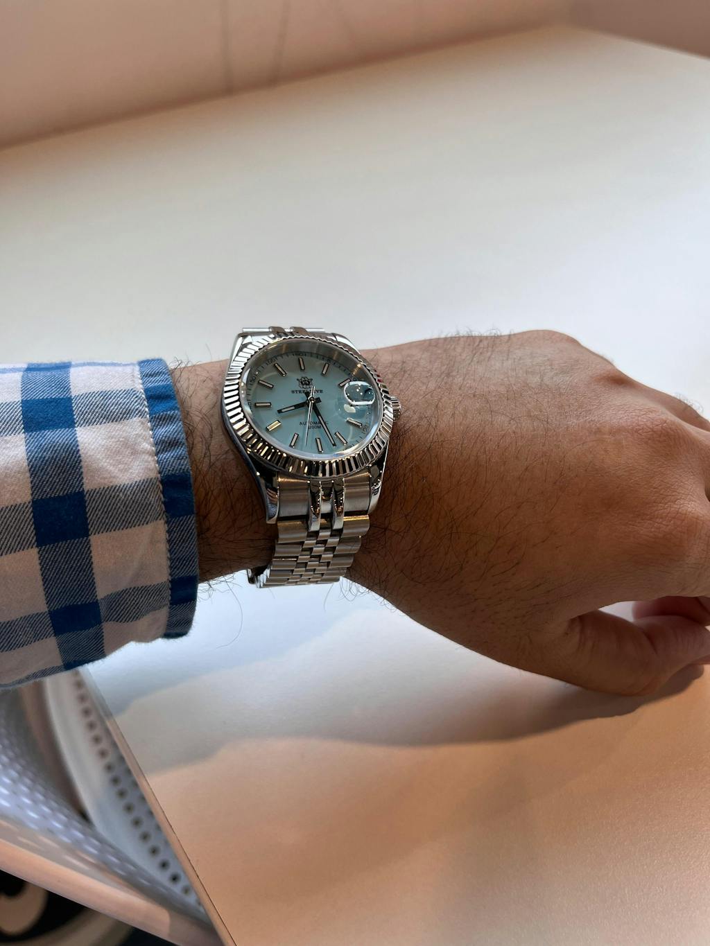 Steeldive SD1933 DJ Homage Men Watches - Tiffany Blue Dial With Jubilee Bracelet