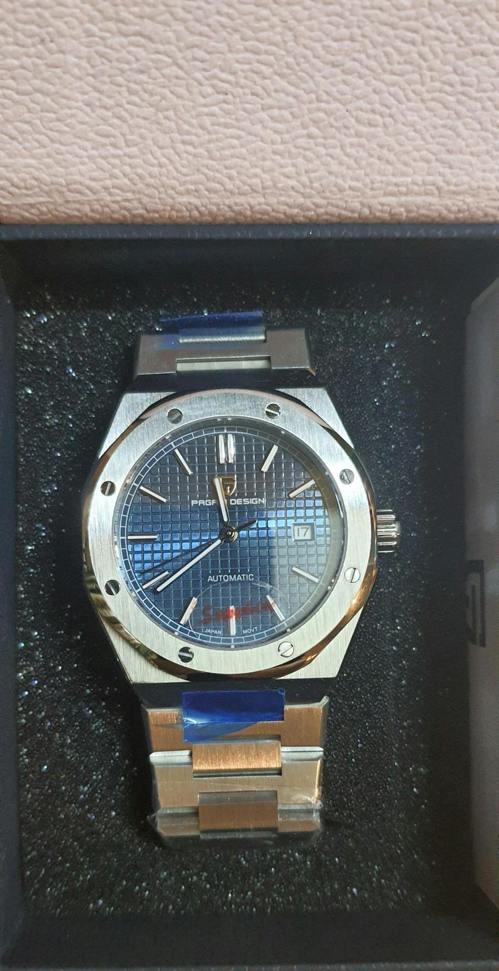 Pagani Design PD-1673 Royal Oak Men's 40mm NH35A Automatic Mechanical Watch 100M Waterproof Sapphire Crystal Stainless Steel Luminous Watch