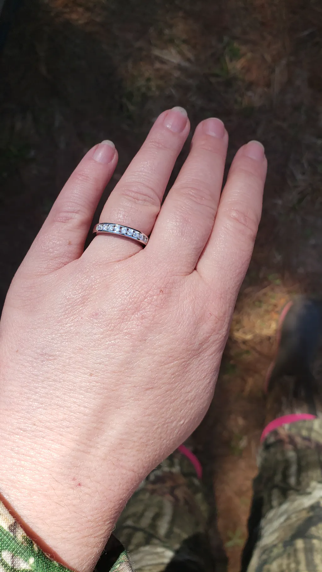 Sterling Ring-Full Open Luxe CZ Band main image 1
